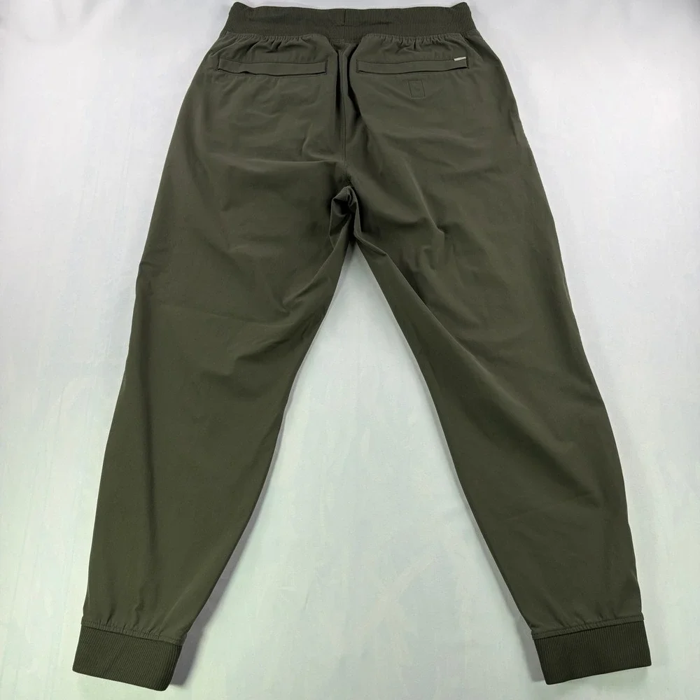 Vuori Meta Jogger Mens Large Army Green Performance Athletic Pants Slim Fit